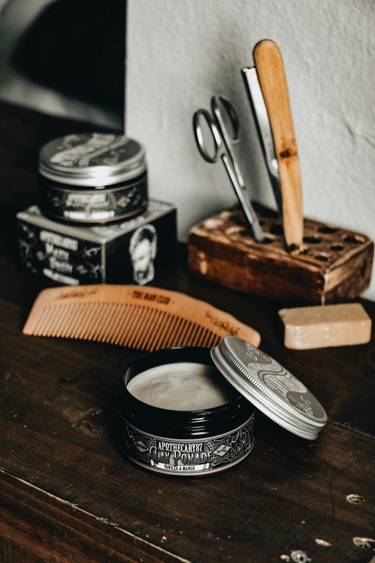 Produtos premium de barbearia